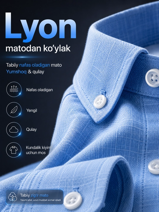 Lyon ko'ylak erkaklar uchun yozgi lion rubashka, havo o'tkazadigan material, POLO brendi