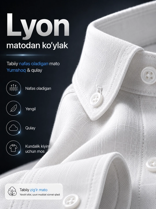 Lyon ko'ylak erkaklar uchun yozgi lion rubashka, havo o'tkazadigan material, POLO brendi
