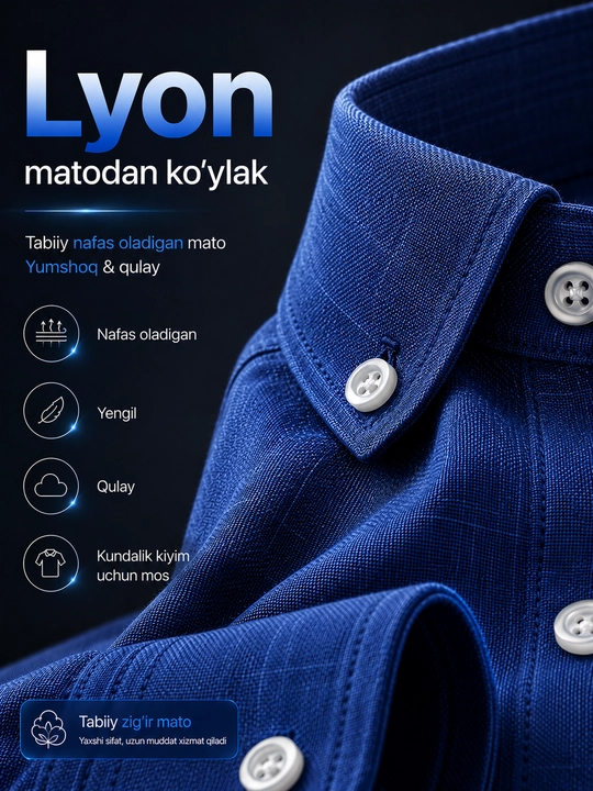 Lyon ko'ylak erkaklar uchun yozgi lion rubashka, havo o'tkazadigan material, POLO brendi