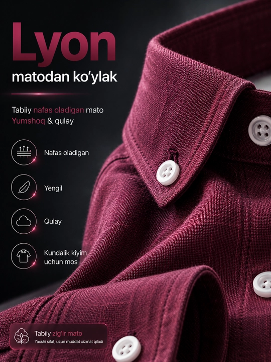 Lyon ko'ylak erkaklar uchun yozgi lion rubashka, havo o'tkazadigan material, POLO brendi