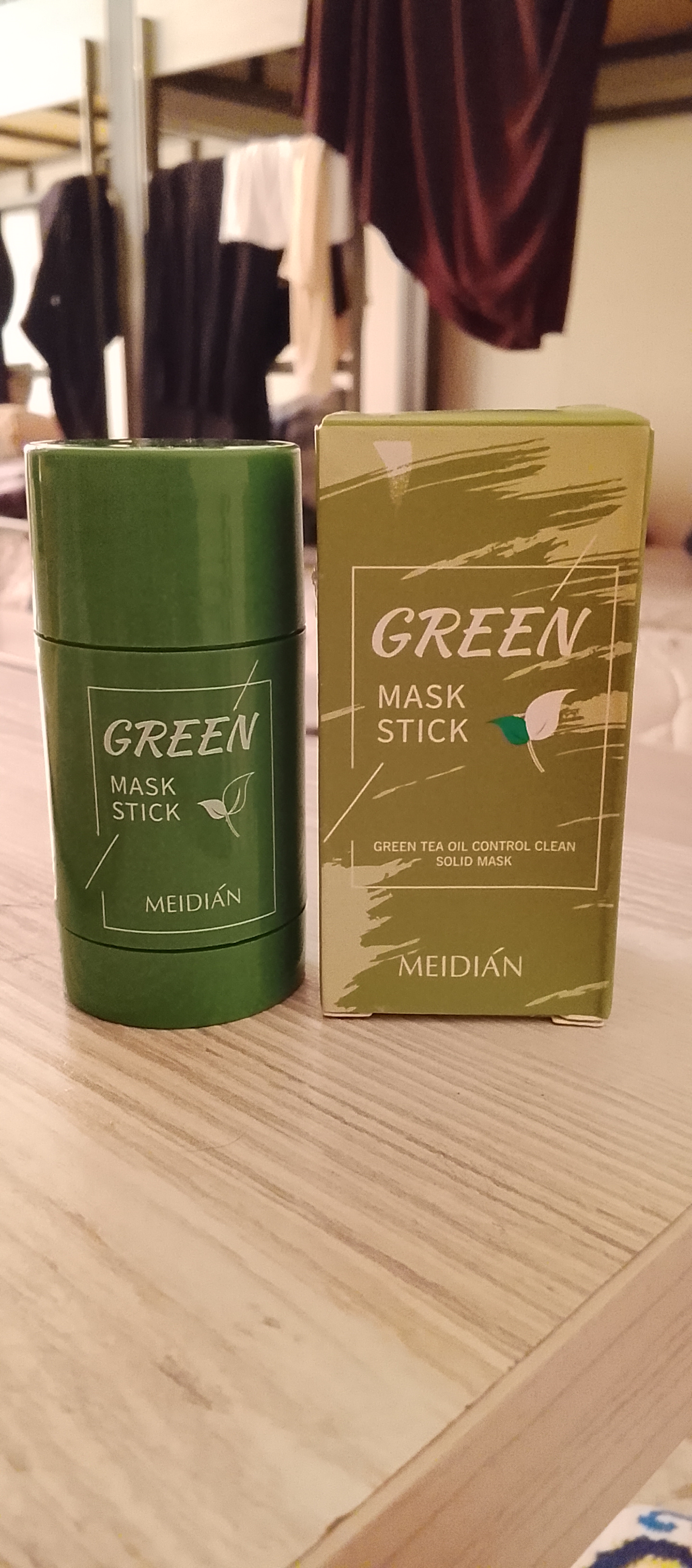 Глиняная маска стик для лица Green Mask Stick, от черных точек и прыщей акне