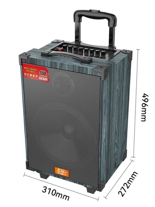 Mikrofon va Bluetooth bilan jihozlangan simsiz ZQS karnay, 10 dyuymli karaoke akustikasi