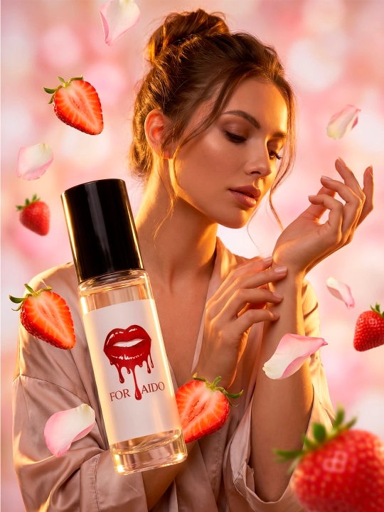 Atirlar feromonli, ayollar uchun atir feramon, FOR AIDO shirin qulupnay 6 ml