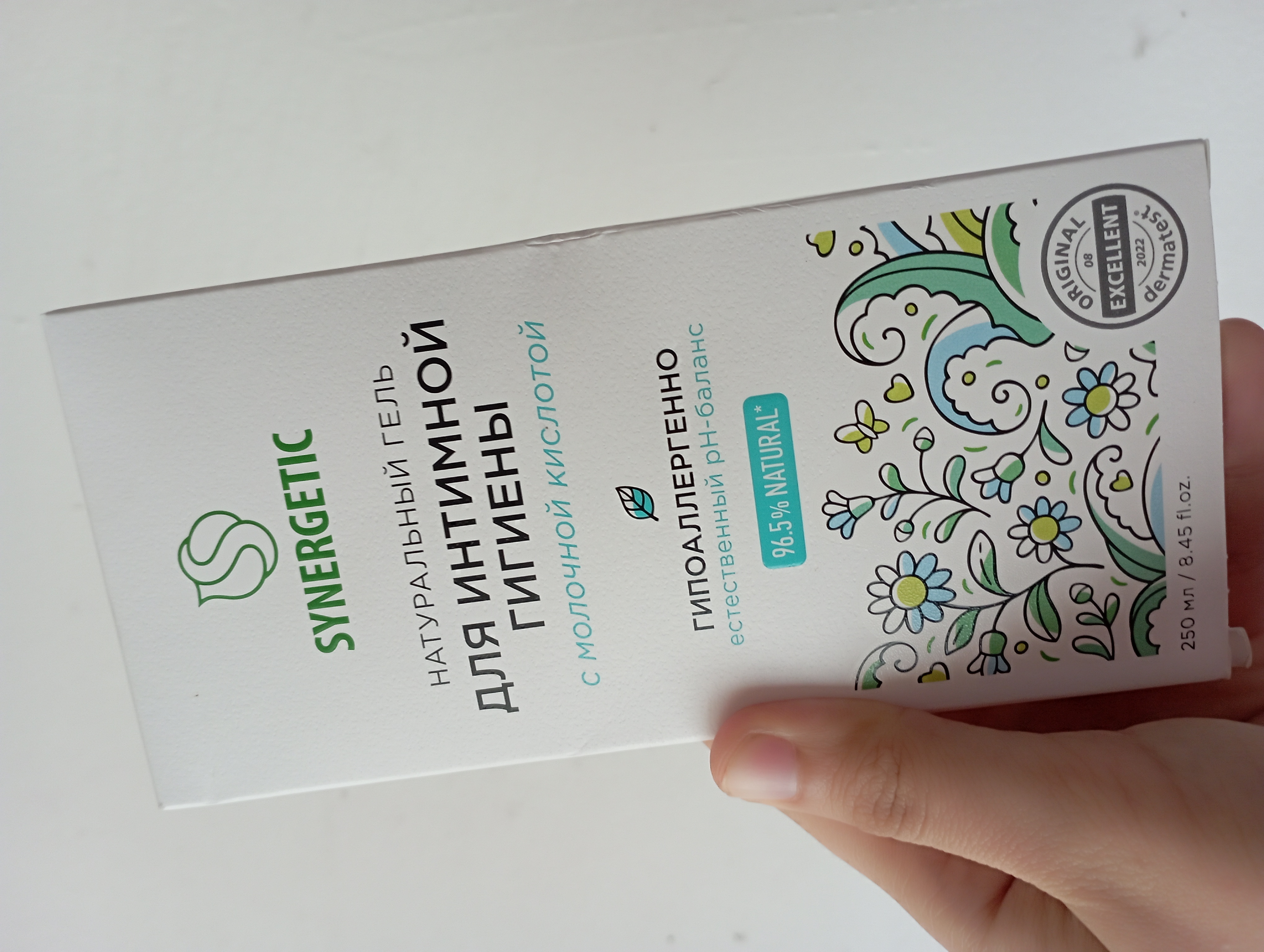 Intim gigiyena uchun tabiiy Synergetic geli, 250 ml
