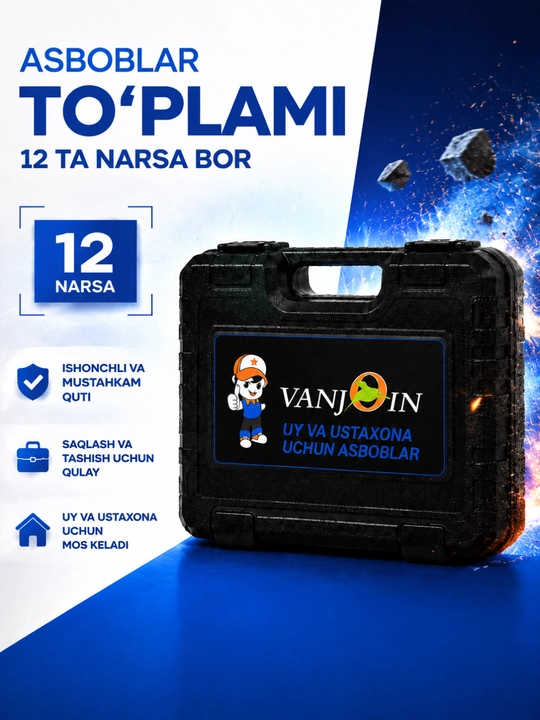 Uy va ofis ishlari uchun asboblar to‘plami - 