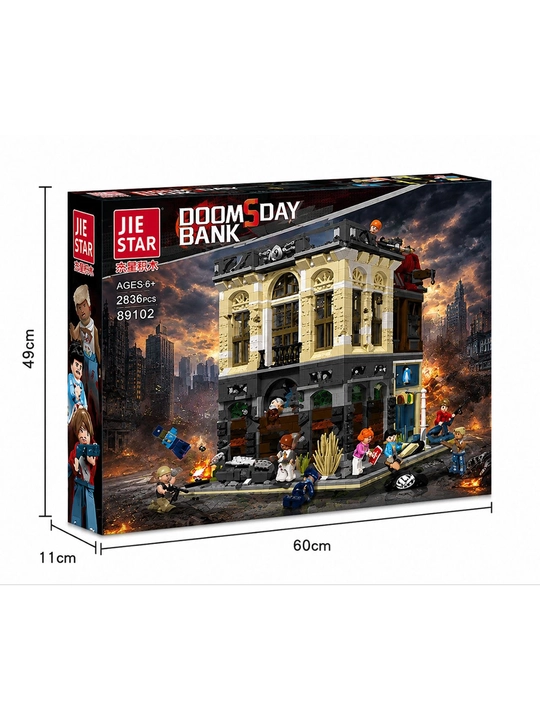 Katta Jiestar konstruktori Titanic Central Perk vokzal kitob do‘kon shahar binolari
