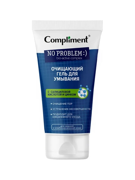 COMPLIMENT Гель д/умыв No Problem с салиц кисл/цинк 200 мл
