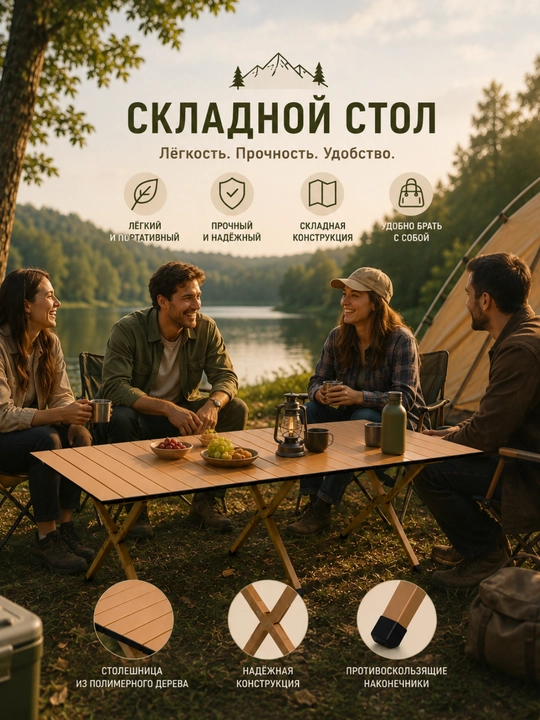 Складной стол для пикника и кемпинга
