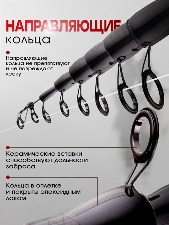 Удочка для рыбалки, телескопическая