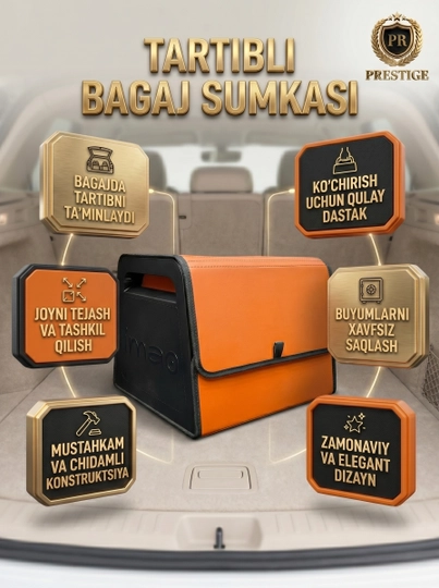 Avtomobil yukxonasiga organayzer, asboblar uchun sumka, avtomobil uchun kofr, universal - 