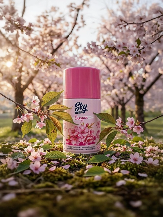 Havo spreyi almashtirish tsilindri SKYMAX Sakura 250 ml, Rossiya