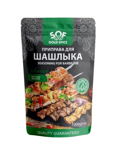 Приправа для шашлыка SOF Gold Spice 100г, 1000 гр — DZR-SHASHLIK-SHA1KG