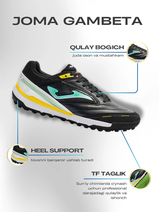 Joma DRIBLING 2509 TURF futbol krossovkasi, sun’iy gazon uchun sorokonojka