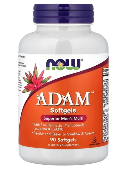 Комплекс витаминов и минералов ADAM NOW FOODS 90 гели мягкие — WORLDS-ADAM2026