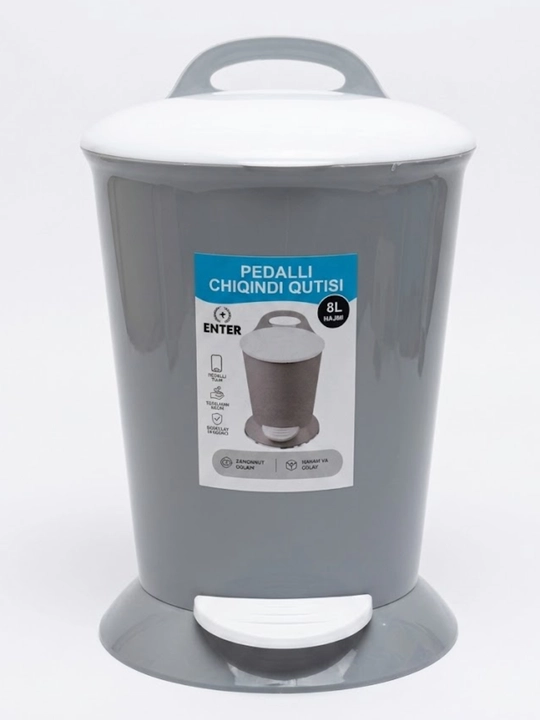 Uy va ofis uchun metall va plastikdan yasalgan chiqindi chelagi