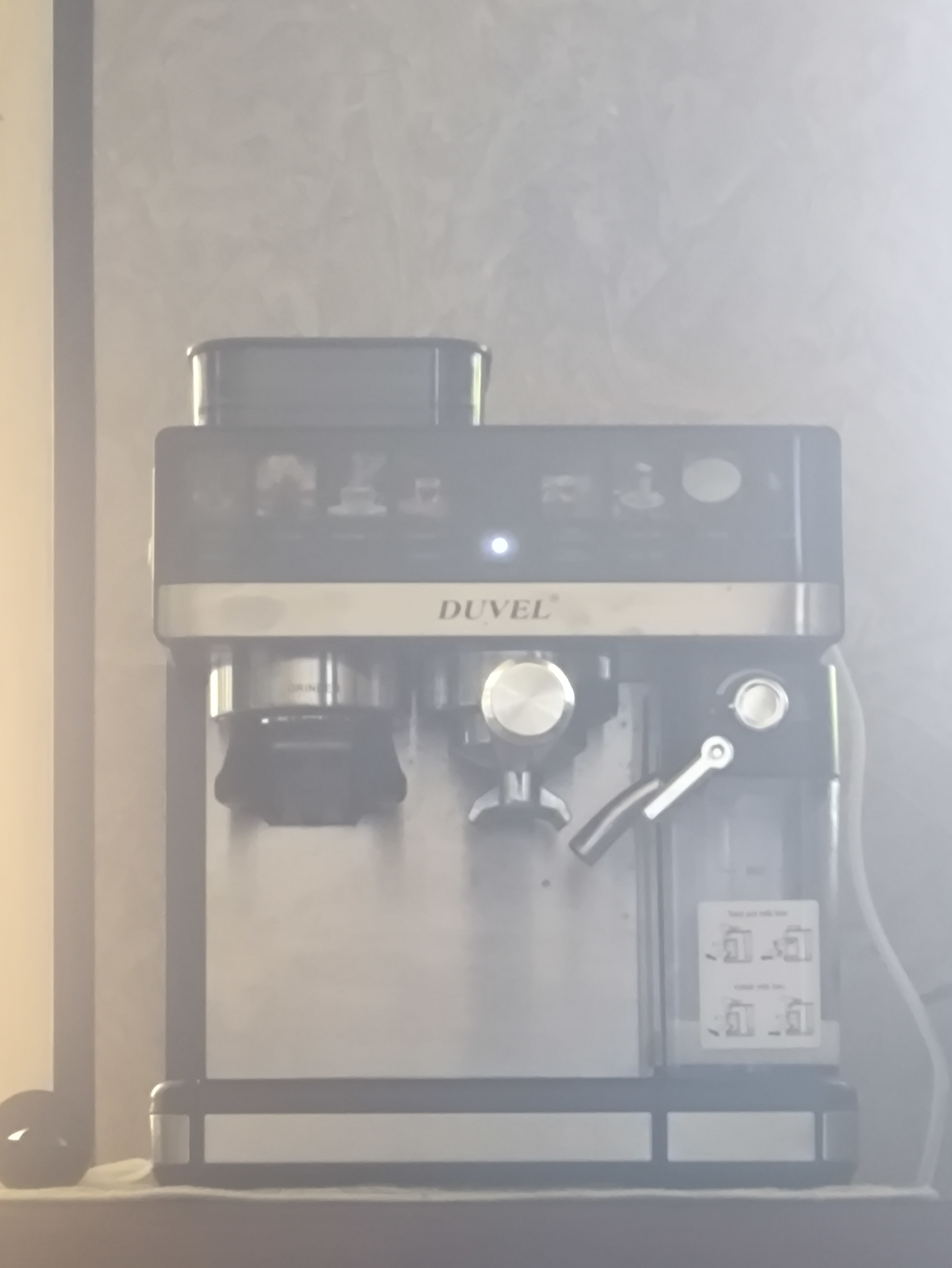 Kompensator va kapuchino qaynatgichli professional qahva mashinasi Duvel 011