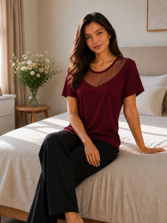 Pijama ayollar uchun, uy kiyimi, yengil matodan, o'lchamlar 46–48–50 M/L