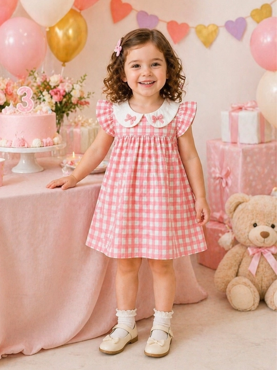 Детское платье для девочки, нарядное летнее платье, хлопок 1-5 лет - 