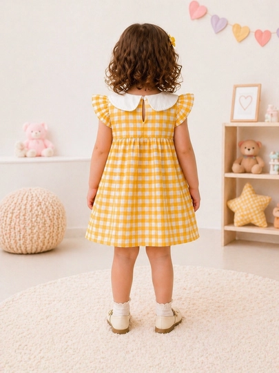 Детское платье для девочки, нарядное летнее платье, хлопок 1-5 лет