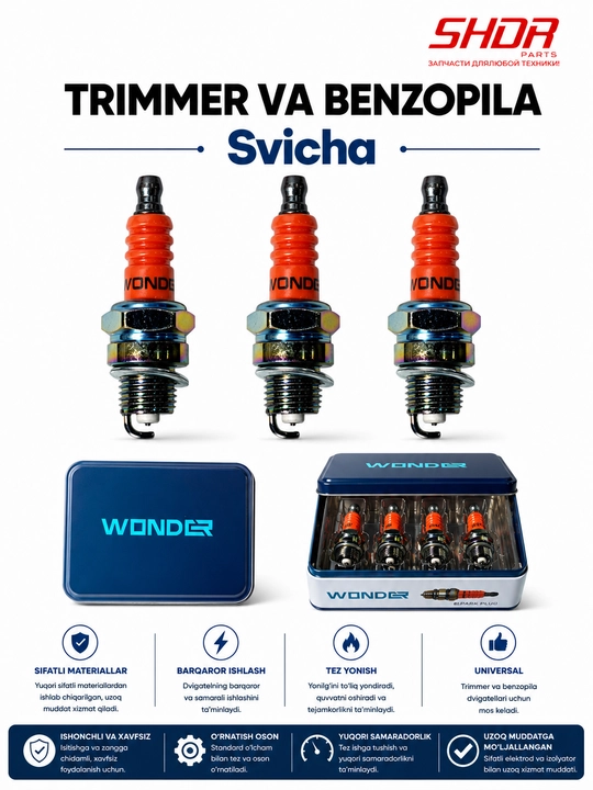 Trimmer va benzopila svicha WONDER - 