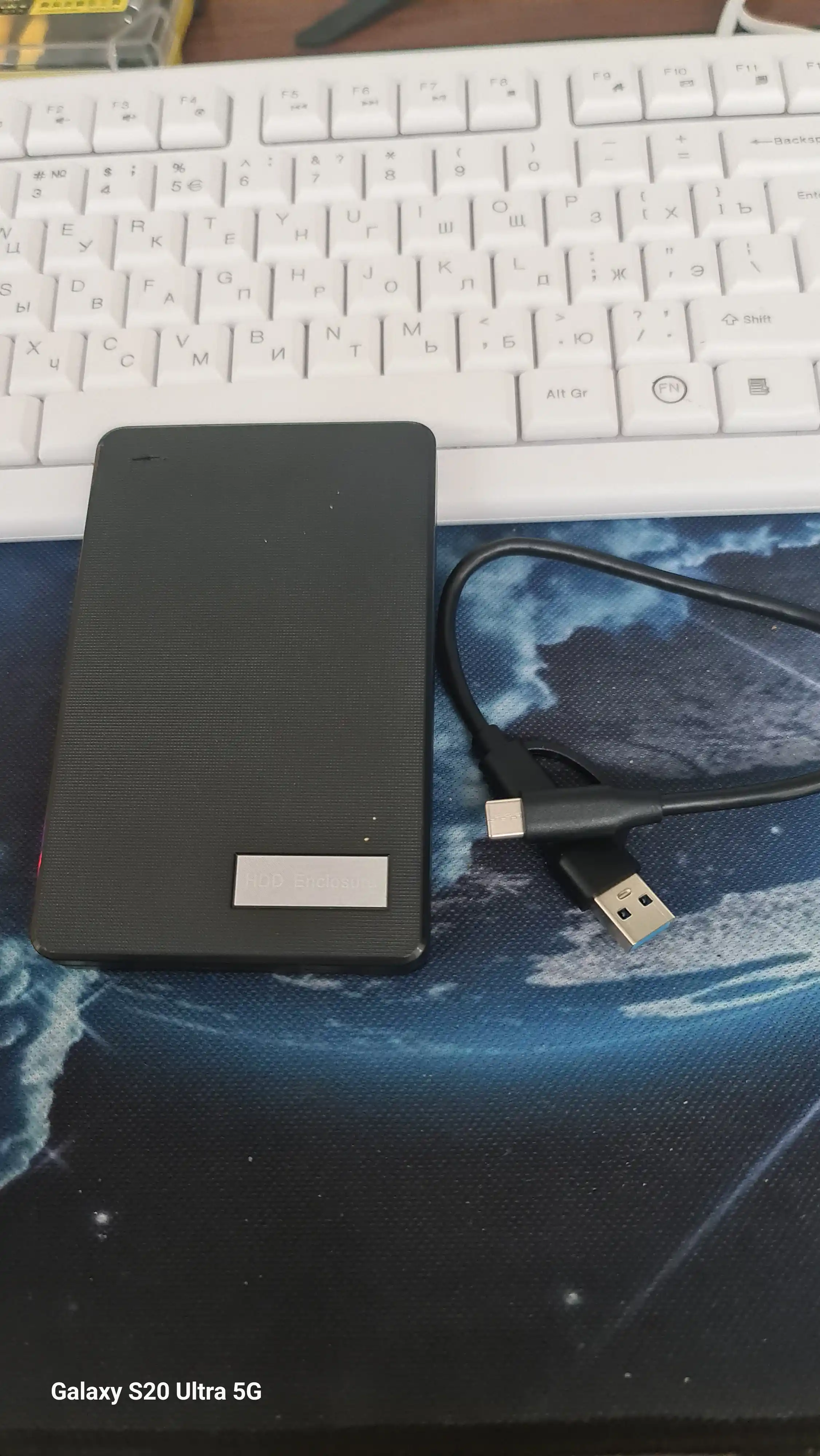 SATA HDD/SSD tashqi korpusi 2.5", 6 Gbit/s gacha bo'lgan USB 3.1 tashqi korpusi