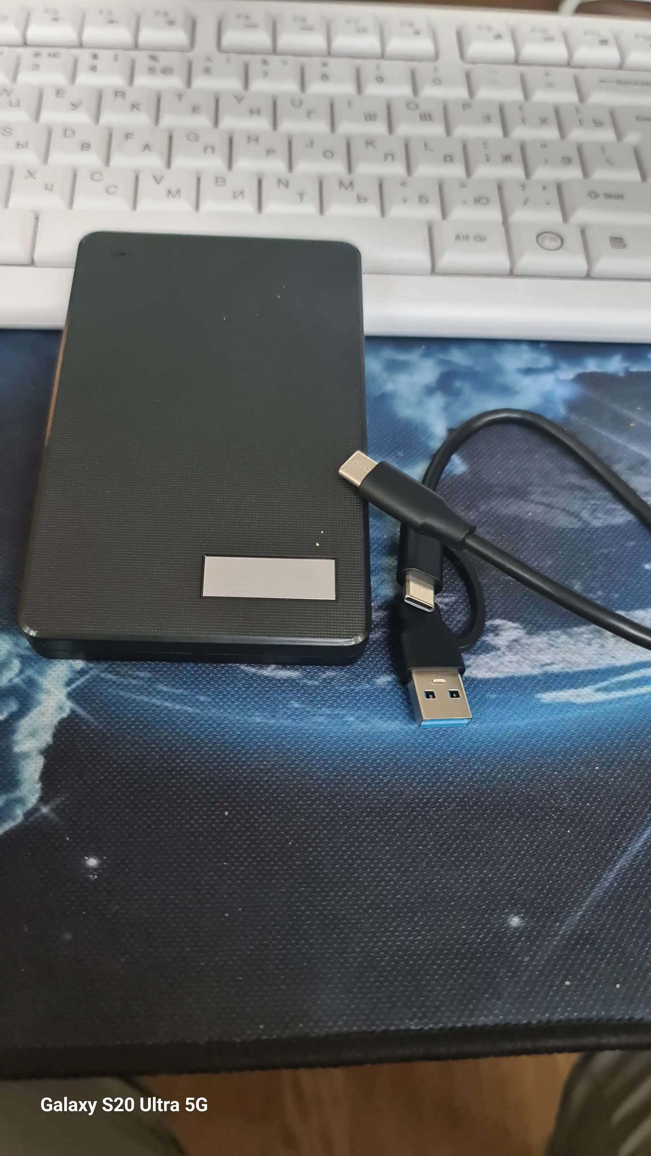 SATA HDD/SSD tashqi korpusi 2.5", 6 Gbit/s gacha bo'lgan USB 3.1 tashqi korpusi