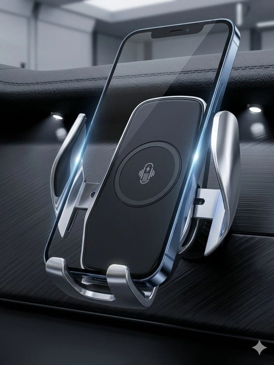 Avtomobil Telefon Ushlagichi Smart Sensor 15W Simsiz Zaryadlovchi - 