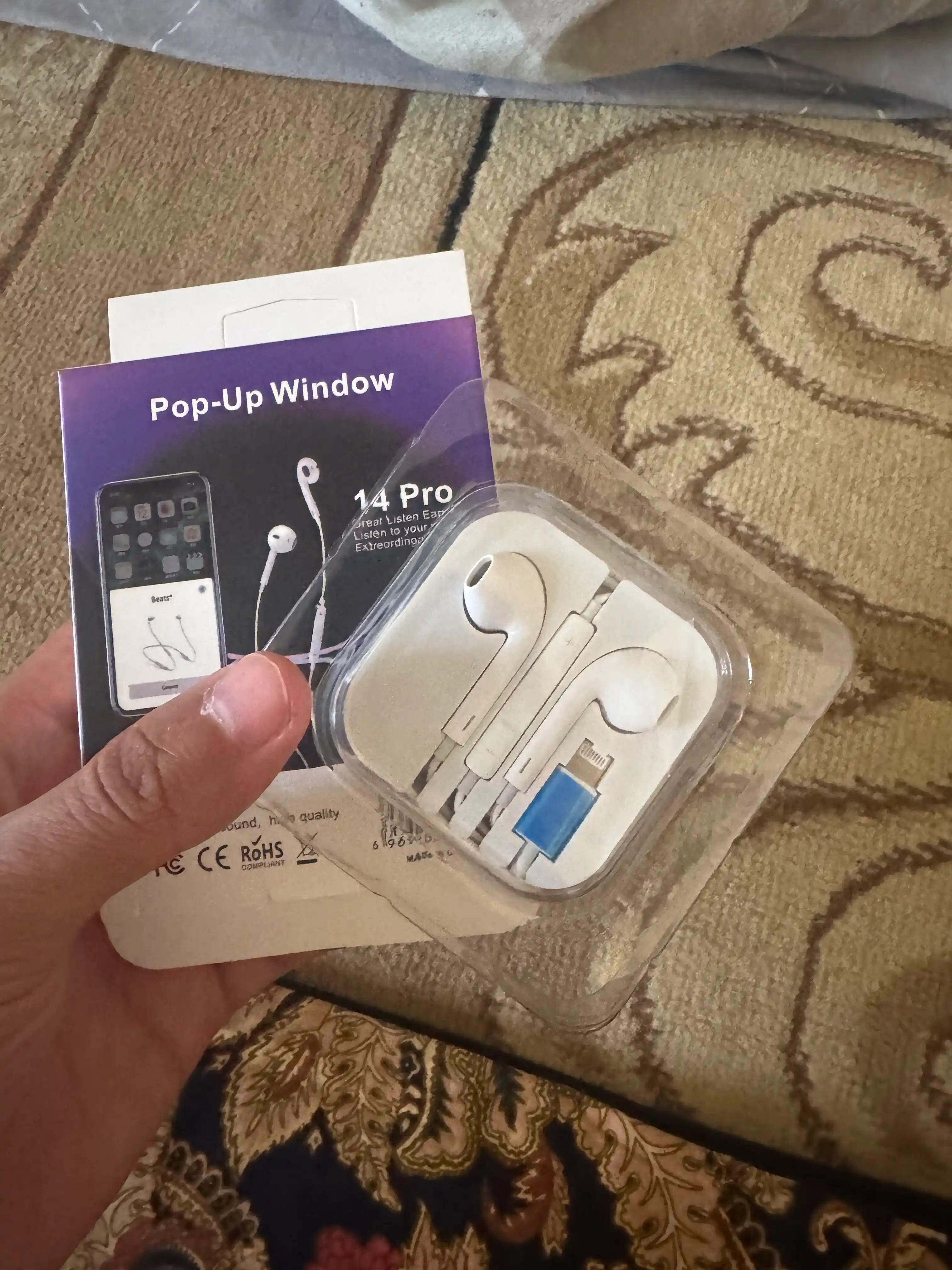 IPhone uchun simli quloqchinlar,naushniklar mikrafon bilan — type-c, lightning