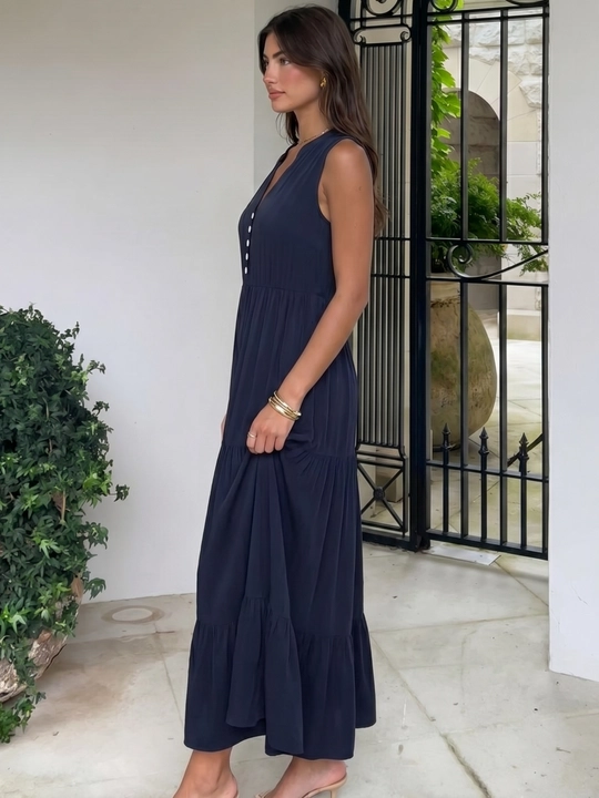 Платье женское, летнее, в стиле сафари, приталенное, хлопок  — EllyFashion