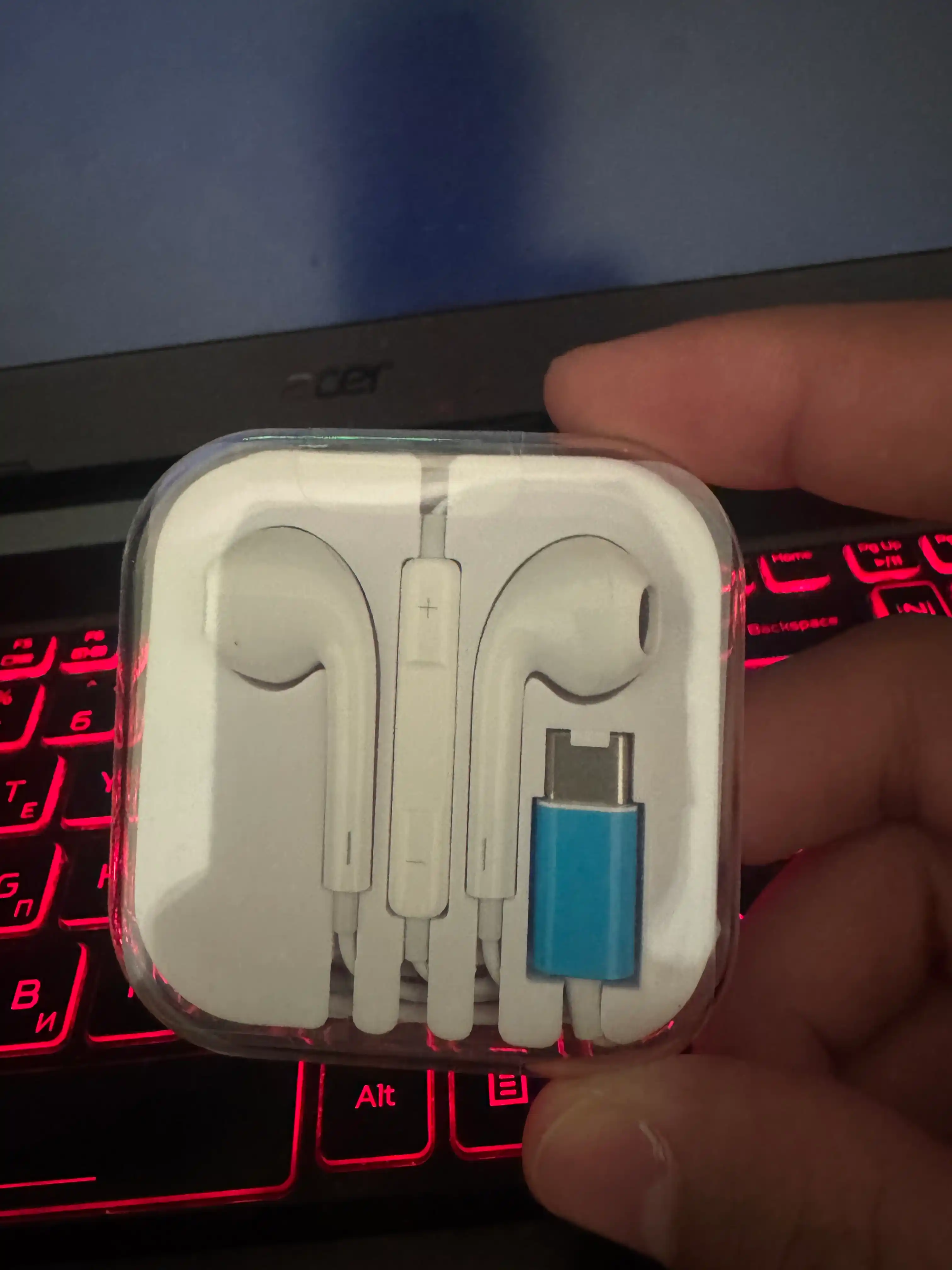 IPhone uchun simli quloqchinlar,naushniklar mikrafon bilan — type-c, lightning