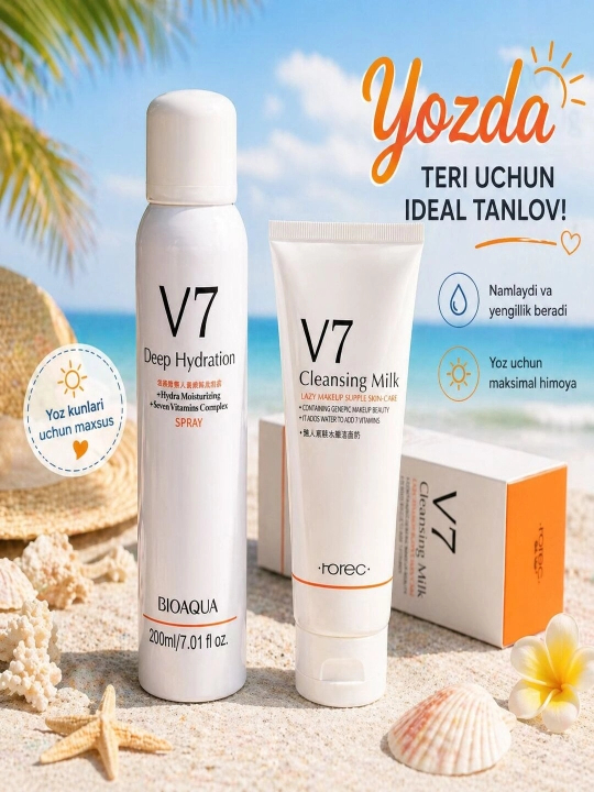 Oqartiruvchi va namlantiruvchi yuz spreyi - 