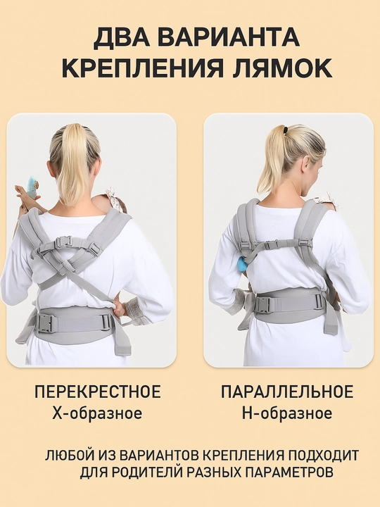 Эргорюкзак для новорожденных OMNI 360 Cool Air кенгуру слинг от 0 м до 36 мес