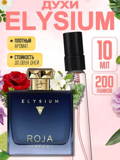 Парфюм мужской ROJA ELYSIUM, аромат успешного мужчины, стойкий дорогой шлейф