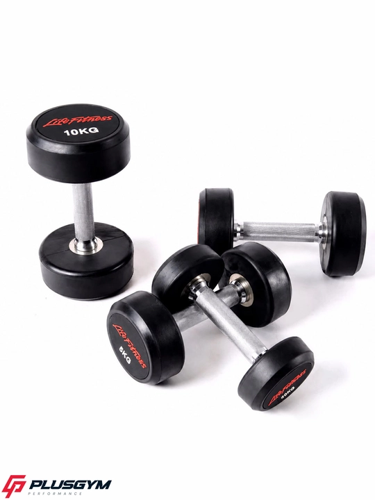 LifeFitnes набор гантелей от 2,5 кг до 25 кг для фитнеса и бодибилдинга