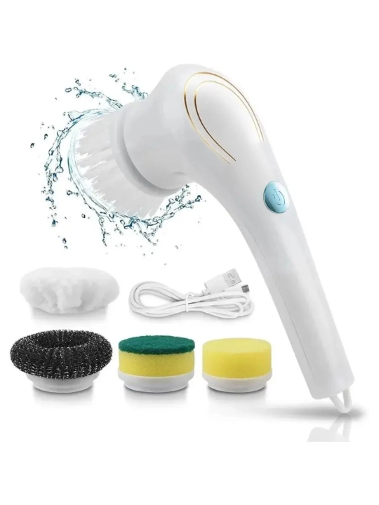 Elektr tozalash cho'tkasi 5ta1 USB IPX7 Magic Brush hammom oshxona plitka uchun