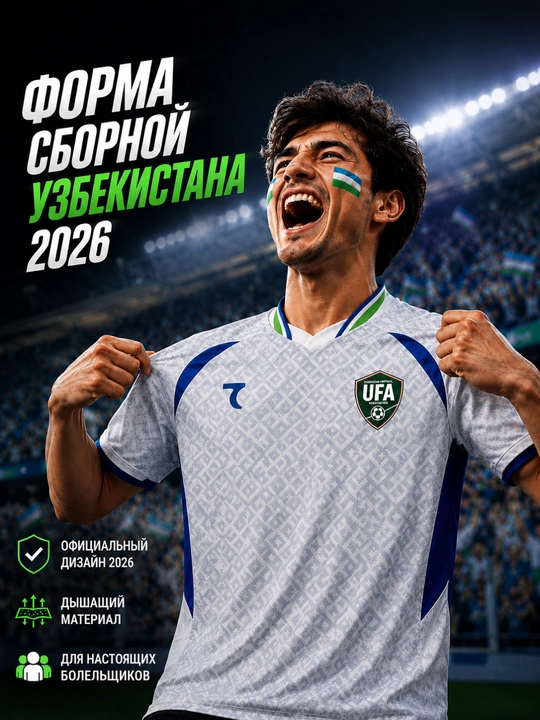 O‘zbekiston terma jamoasi atributikasi | Futbolka | 2 ta va 4 ta to‘plamlar | Bayroq - 