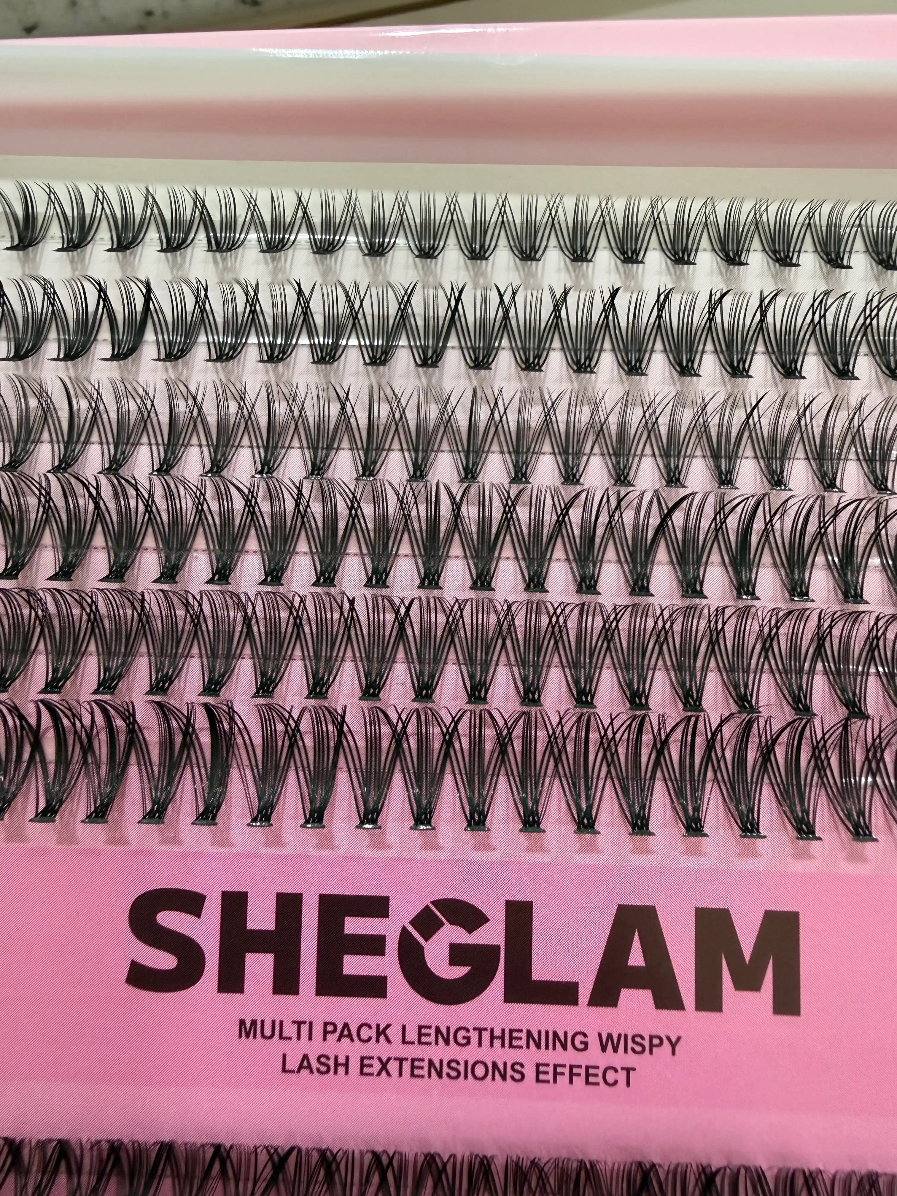 Professional Shenglam soxta kipriklar to‘plami, yechadigan vosita, elim va pinset bilan