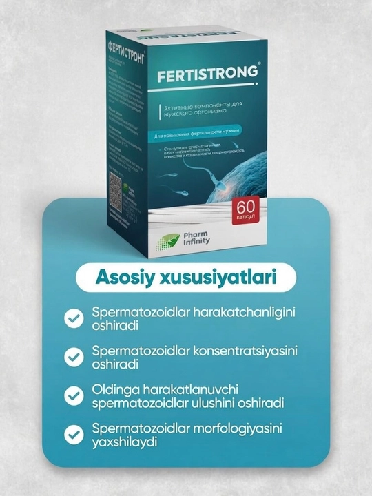 BFQ Fertistrong 60 dona fertililik va erkaklar salomatligini oshirish uchun