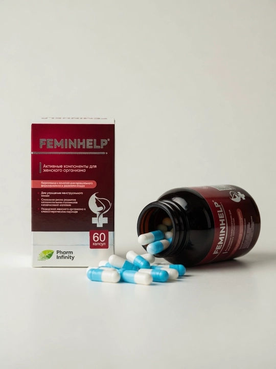 BAQ FeminHelp 60 kapsula gormonal muvozanat va ayol salomatligi uchun