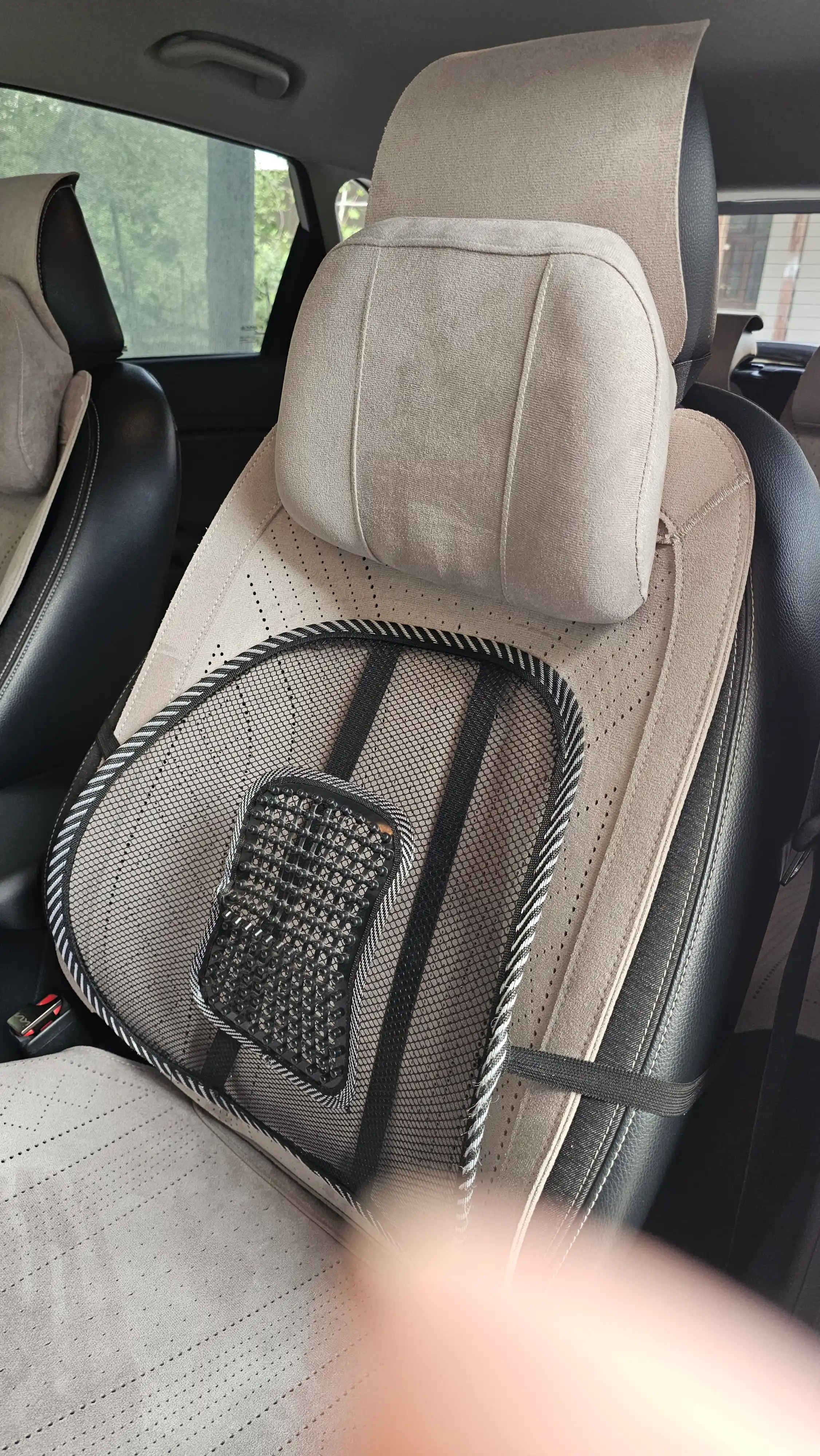 Alkantara materialdan universal avto o‘rindiq nakidkalari, perforatsiyali (Chexol)