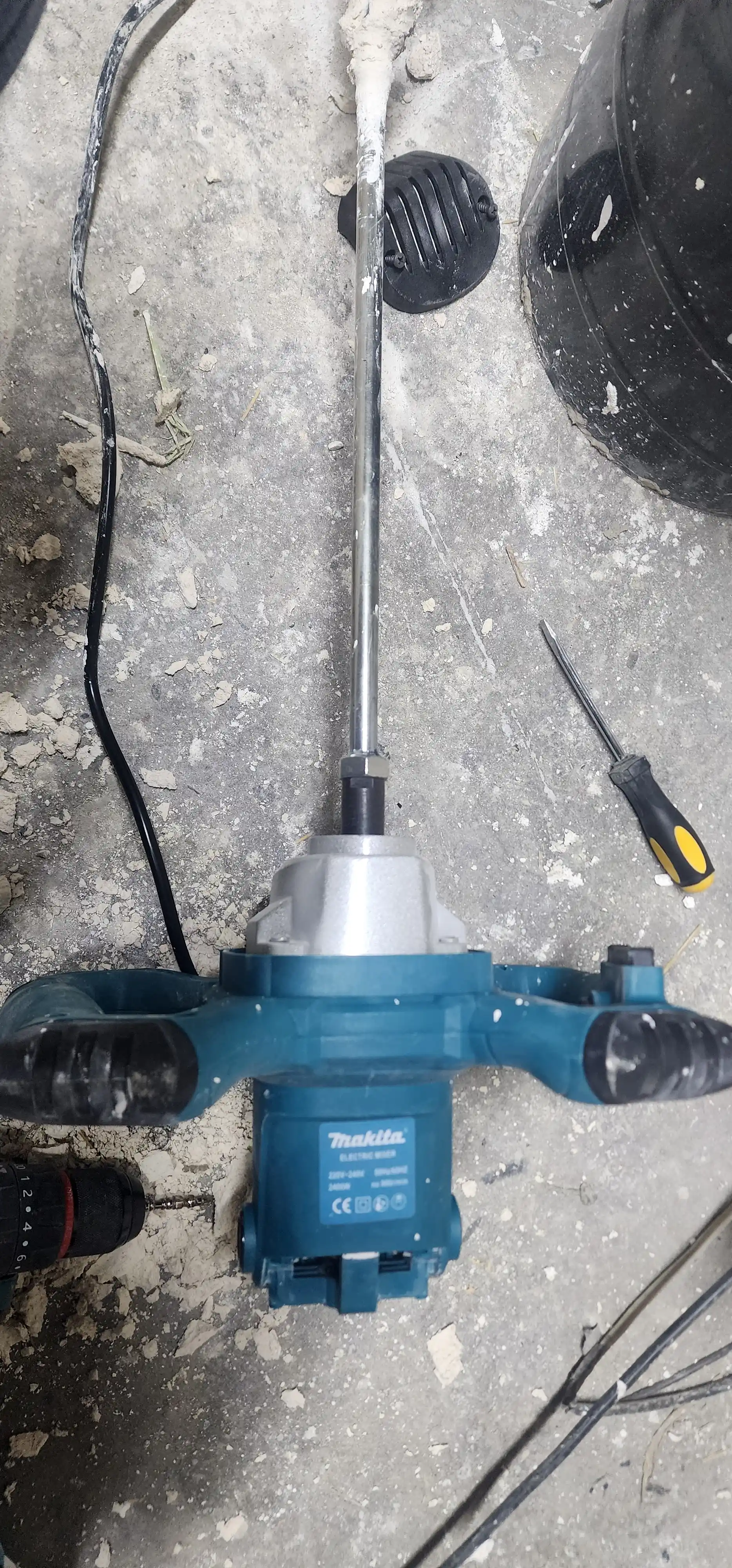 Professional elektr qurilish mikseri 2600W – ikki tutqichli