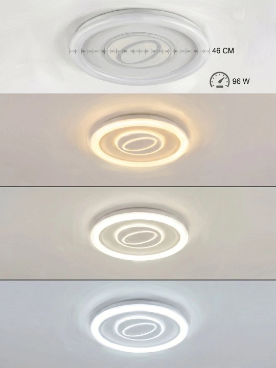 Plafon lyustra hitech yoritish chiroq led, 3 xil rejim yonish - 