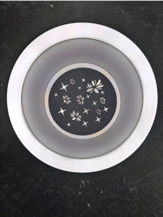Plafon lyustra hitech yoritish chiroq led, 3 xil rejim yonish