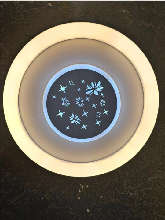 Plafon lyustra hitech yoritish chiroq led, 3 xil rejim yonish