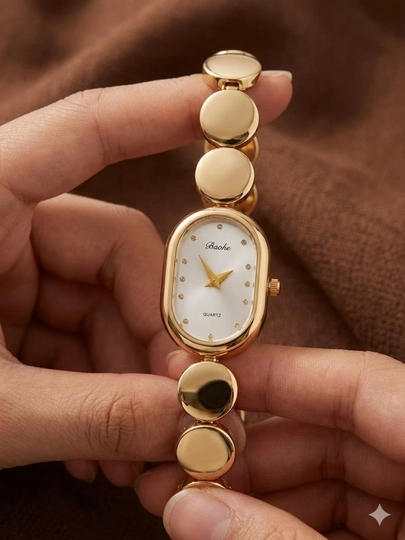 Женские премиальные часы в элегантном браслетном стиле — LWATCHS-35W0221-ЖЕЛТ