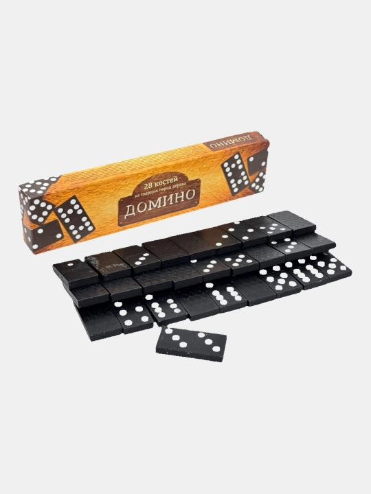 Klassik domino, 28 ta tosh, 6 yoshdan katta butun oila uchun yog‘och stol o‘yini