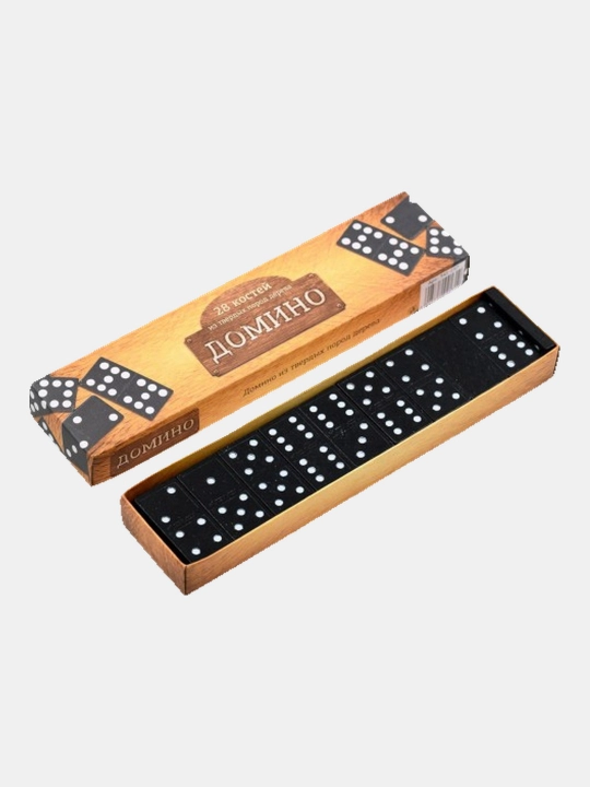 Klassik domino, 28 ta tosh, 6 yoshdan katta butun oila uchun yog‘och stol o‘yini