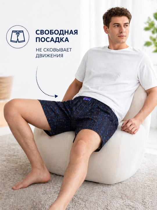 Трусы мужские, семейные, набор 4 шт
