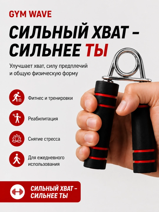 Тренажер для рук, кистевой эспандер, эспандер для кисти, усилитель хвата