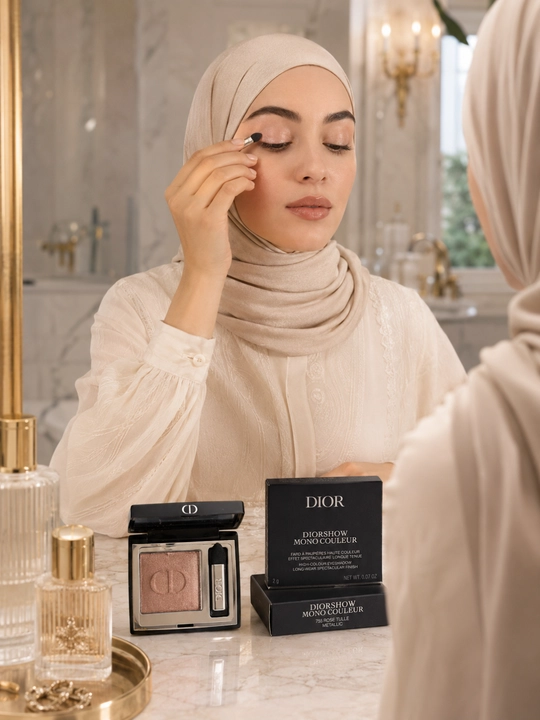 Роскошные тени Dior Diorshow Mono Couleur 755 Rose Tulie – сияющий розовый, стойкий эффект